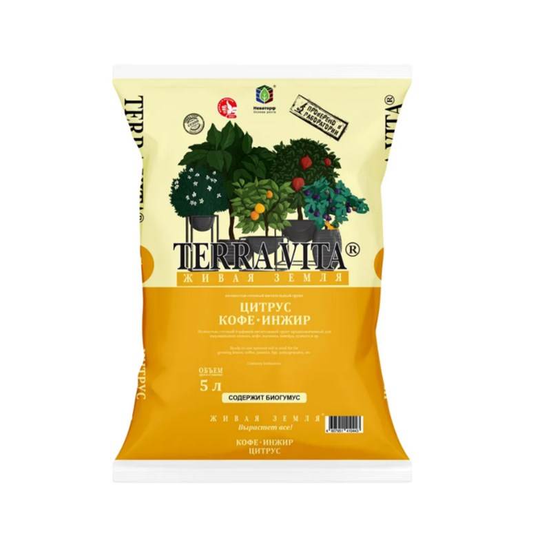 Живая Земля Цитрус-Кофе-Инжир 5 л TERRA VITA